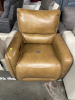 MACY'S DERBAN 40" LEATHER POWER RECLINER - 2