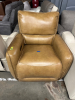 MACY'S DERBAN 40" LEATHER POWER RECLINER - 3