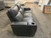 MACYS GREMEL LEATHER POWER RECLINING SOFA W/ WIRELESS CHARGER. - 6