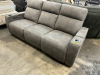MACY'S GRETMEL FABRIC POWER RECLINING SOFA W/ WIRELESS CHARGER. - 2