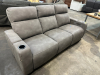 MACY'S GRETMEL FABRIC POWER RECLINING SOFA W/ WIRELESS CHARGER. - 4