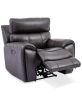 MACYS HUTCHENSON LEATHER POWER RECLINER.
