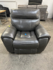 MACYS HUTCHENSON LEATHER POWER RECLINER. - 2
