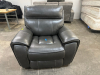 MACYS HUTCHENSON LEATHER POWER RECLINER. - 3