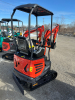 CFG INDUSTRIAL MX15RX MINI EXCAVATOR &ndash; 13.5 HP GAS RATO R420D ENGINE, HYDROSTATIC DRIVE, RUBBER TRACKS, DUAL PILOT CONTROLS, AUXILIARY HYDRAULICS, MANUAL THUMB & 42? BLADE FOR DIGGING/GRADING. OPERATING WEIGHT APPROX 2,070 LB, MAX DIG DEPTH ~5.8 FT, MAX D - 7