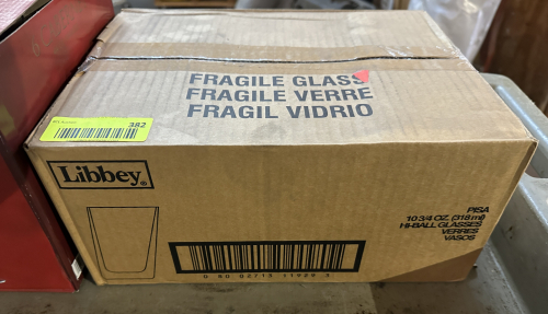 (12) LIBBEY 10 OZ PISA HI BALL GLASSES