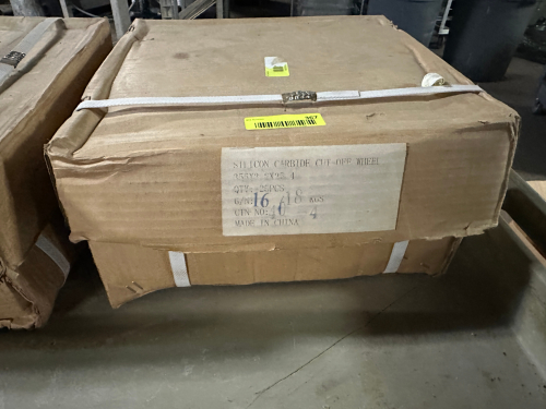 (2) CASES OF 16" SILICONE CARBIDE CUTT OFF WHEELS