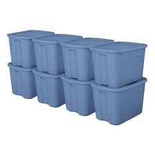 (8) MEDIUM STORAGE TOTES