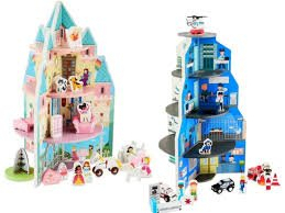 (2) WOODEN PLAY SETS