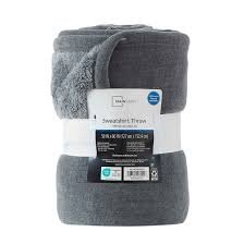 (1) SWEATSHIRT MATERIAL THROW BLANKET