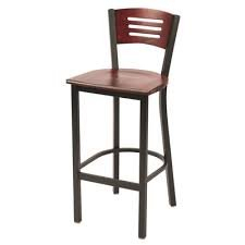 (1) COUNTER AND BAR TOP STOOL WITH BACK