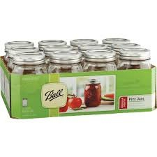 (12) CANNING JARS