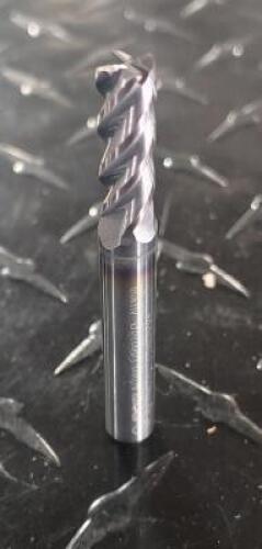 DESCRIPTION: (4) SOLID CARBIDE VRX RADIUS SERIES END MILL INFORMATION: GARR TOOL 27597 RETAIL$: $ 36.64 EA SIZE: 9/32" CUT DIAM, 5/16" SHANK 13/16 LOC
