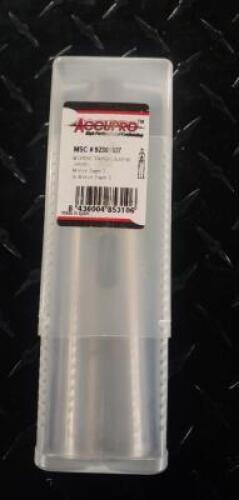 DESCRIPTION: (1) MT2 TO MT5 STANDARD REDUCING SLEEVE BRAND/MODEL: HARDENED AND GROUND THROUGHOUT INFORMATION: ACCUPRO CR0520000 RETAIL$: $60.73 SIZE: