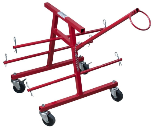 (1) PORTABLE WIRE CADDY WITH CASTERS