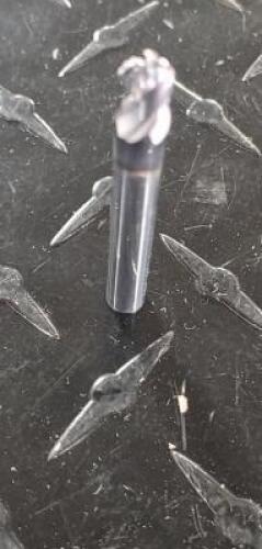 DESCRIPTION: (1) CARBIDE 4 FLUTE BALL END MILL INFORMATION: NIAGARA 60716 RETAIL$: $44.95 SIZE: 1/4" CUT/SHANK DIAM 1/4" LOC QTY: 1