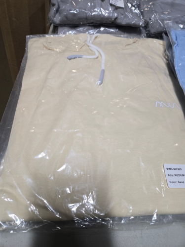(4) LIGHTWEIGHT HOODIE, SAND