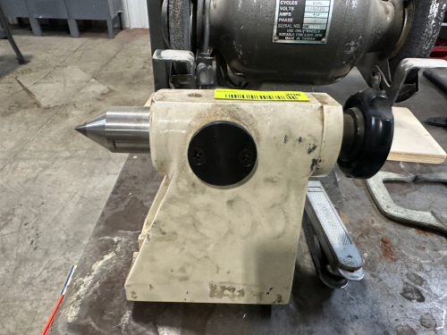 TSUDAKOMA ROTARY TABLE TAILSTOCK WITH LIVE CENTER.