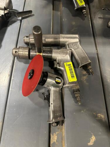 (3) ASSORTED PNEUMATIC AIR TOOLS.
