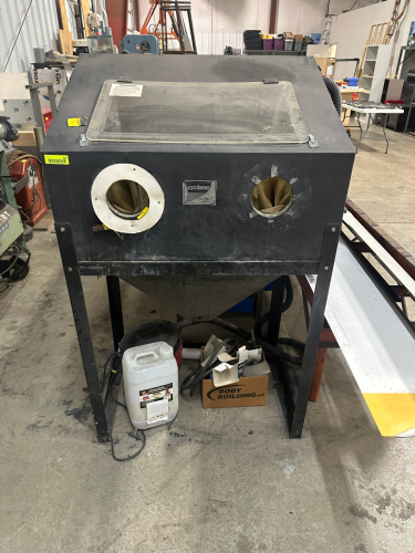 CYCLONE BLASTING CABINET.