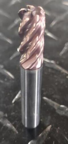 DESCRIPTION: (2) VARIABLE PITCH SOLID CARBIDE ROUGHING CORNER RADIUS END MILL INFORMATION: SGS 38824 RETAIL$: $72.89 SIZE: 3/8" CUT/SHANK, 3/4" LOC QT