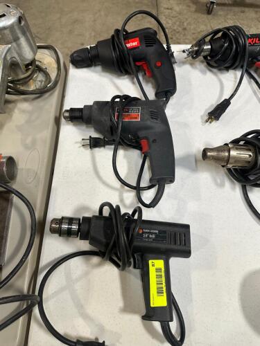 (4) ASSORTED ELECTRIC DRILLS