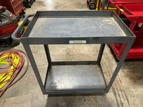 TWO TIER METAL UTILITY CART