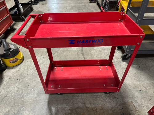 TWO TIER METAL UTILITY CART
