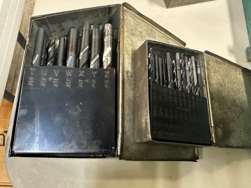(2) DRILL BIT SETS W/ CASE.
