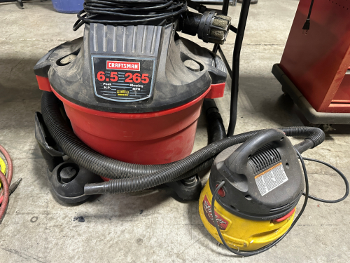 (2) SHOP VACUUMS.