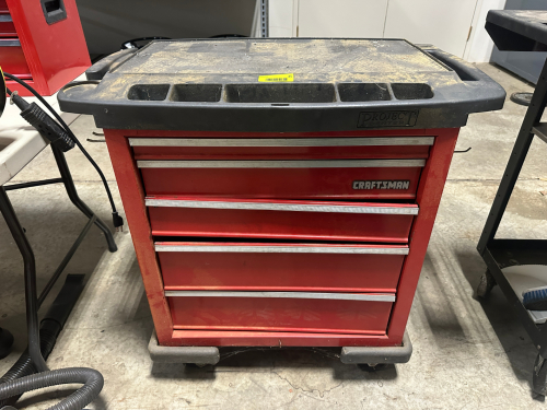 CRAFTSMAN FIVE DRAWER MOBILE TOOL ORGANIZER.