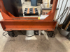 MOBILE STEEL GANTRY CRANE EQUIPPED WITH COFFING 5-TON ELECTRIC CHAIN HOIST AND HEAVY-DUTY STEEL I-BEAM. FEATURES RIGID WELDED FRAME, ROLLING CASTERS FOR SHOP MOBILITY, AND INTEGRATED POWERED HOIST WITH HOOK AND CHAIN AS SHOWN. - 8