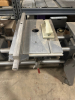SHOPSMITH MARK V MULTI-FUNCTION WOODWORKING MACHINE FEATURING TABLE SAW, DRILL PRESS, HORIZONTAL BORING, DISC SANDER, AND LATHE CAPABILITIES IN ONE UNIT. INCLUDES RIP FENCE, MAIN TABLE, EXTENSION TABLE, BAND SAW ATTACHMENT - 5