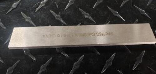 DESCRIPTION: (1) BEVELED CUT OFF BLADE INFORMATION: INTERSTATE 41-2006 RETAIL$: $56.44 SIZE: 3/16"W 1" H 6*1/2 QTY: 1