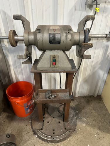 HEAVY DUTY DOUBLE END BENCH GRINDER W/ STAND