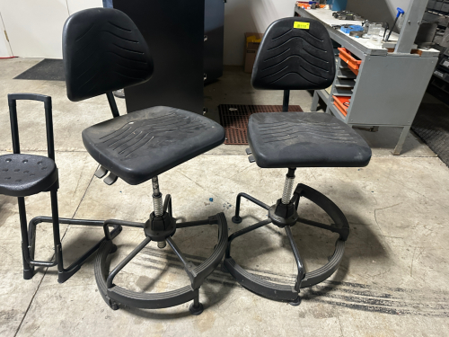 (2) DRAFTING STOOLS