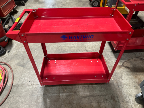 TWO TIER METAL UTILITY CART