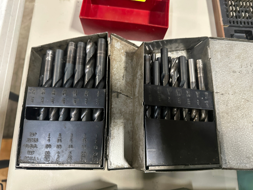 (2) DRILL BIT SETS W/ CASE.