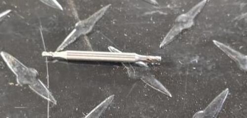 DESCRIPTION: (3) 4 FLUTE SOLID CARBIDE DOUBLE END SQ.END MILL BRAND/MODEL: HERTEL 750069 RETAIL$: $17.98 EA SIZE: 1/16", 1/8" LOC, 1/8" SHANK DIA QTY: