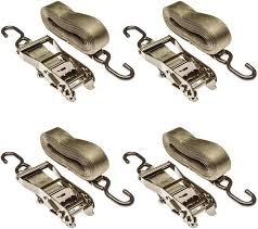 (4) TIE DOWN RATCHET STRAPS