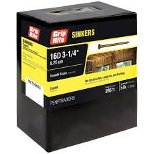 (3) BOXES OF (286) SINKER NAILS