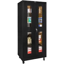(1) STORAGE CABINET WITH WINDOWS