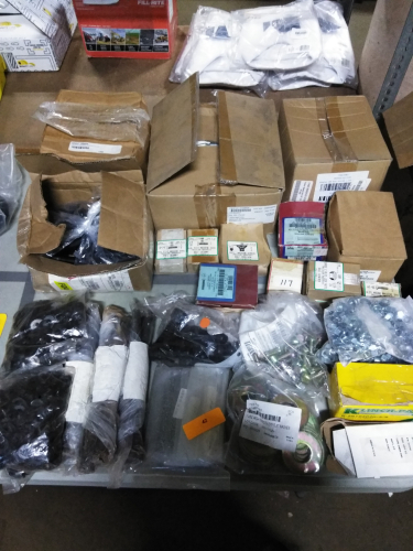(1) TABLE OF MISC NUTS AND BOLTS