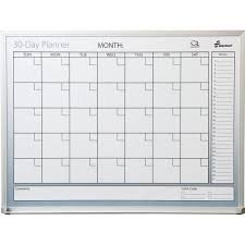 (1) LAMINATED DRY ERASE DAY PLANNER