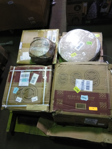 (1) PALLET OF MISC MACHINE WEIGHTS