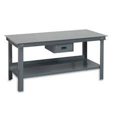 (1) WORK TABLE, WITH LOCKING DRAWER