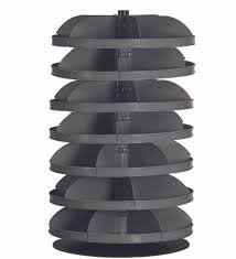 (1) STACKING LAZY SUSAN STORAGE COMPARTMENT BINS