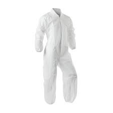 (1) CASE OF (25) DISPOSABLE COVERALLS ELASTIC WRISTS AND ANKLES