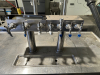 CONTINENTAL TWO DOOR DRAFT BEER BOX W/ (2) THREE GROUP TAP HEADS. - 3