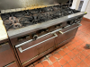 SUN FIRE TEN BURNER GAS RANGE W/ LOWER DOUBLE OVEN. - 2